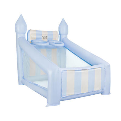 Flamingueo canestro gonfiabile bambino rosa pvc 6 palline pompa 200cm