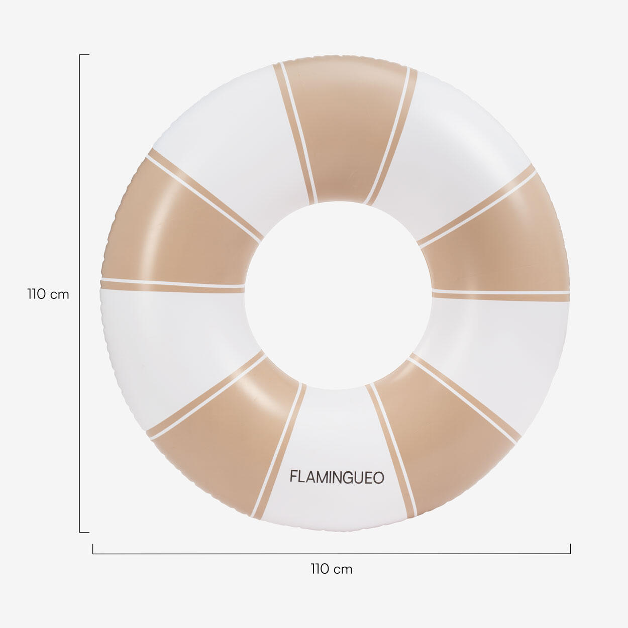 Flamingueo Bouée Gonflable PVC Donut Beige 4/4