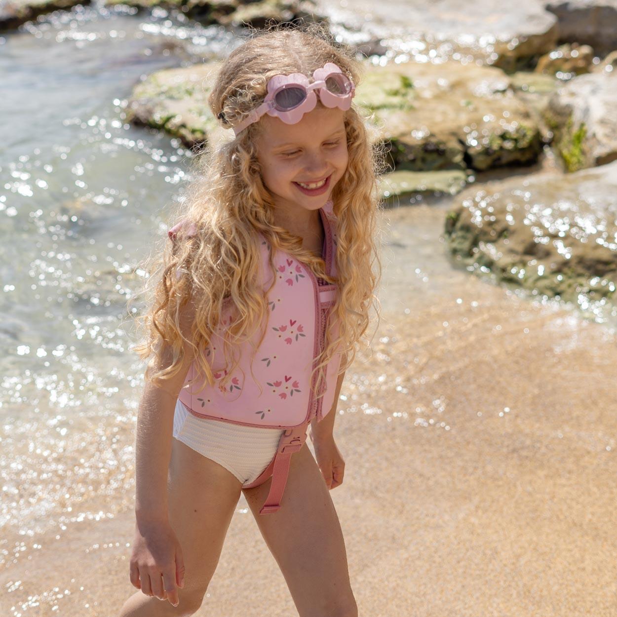 Flamingueo gafas natación infantiles antivaho rosa 3/5