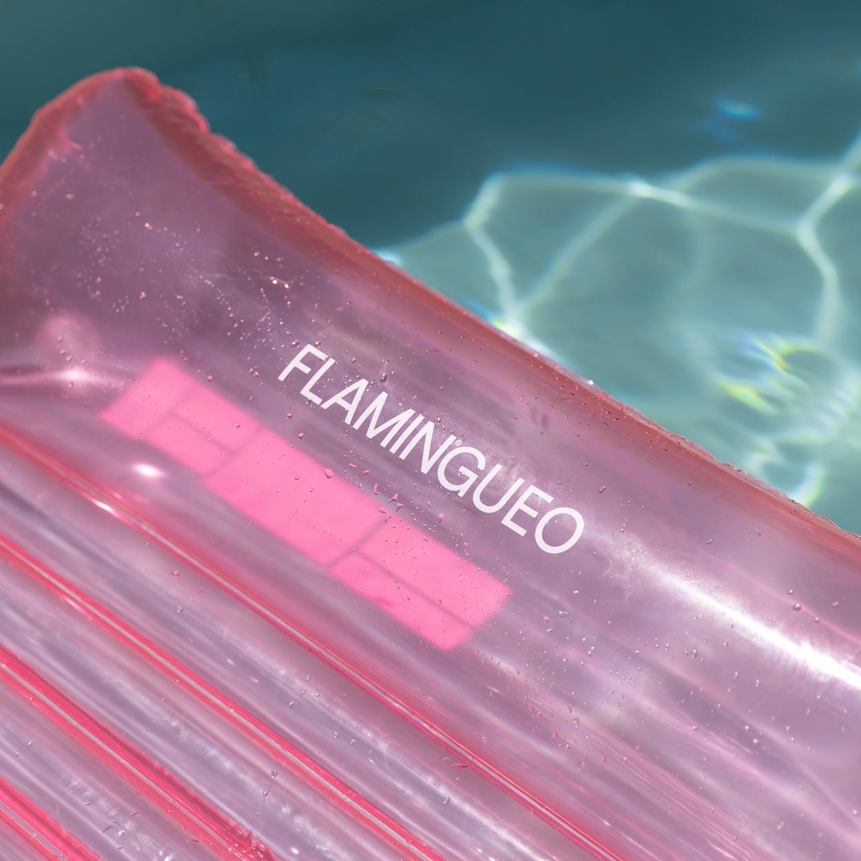 Flamingueo Tumbona Hinchable Flotador Piscina PVC Rosa 6/7