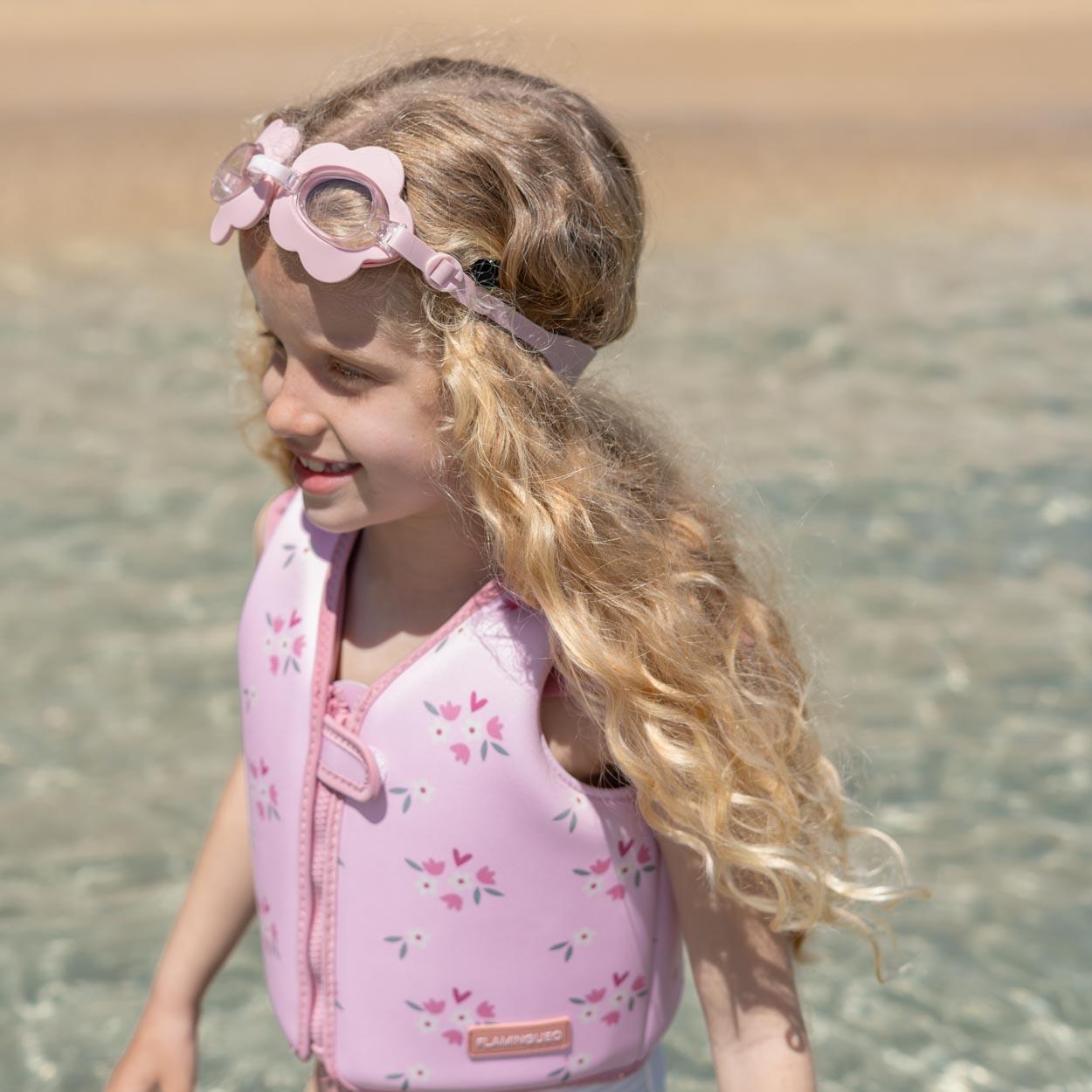 Flamingueo gafas natación infantiles antivaho rosa 5/5