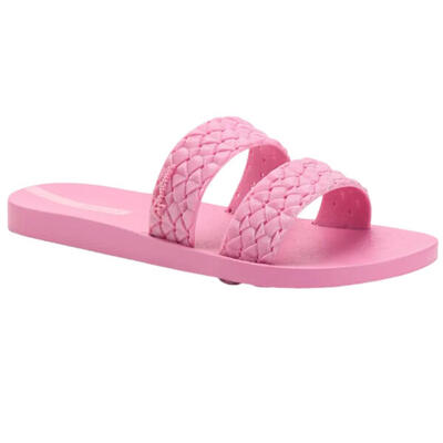 Damesklompen ipanema renda ii roze gevlochten bandjes