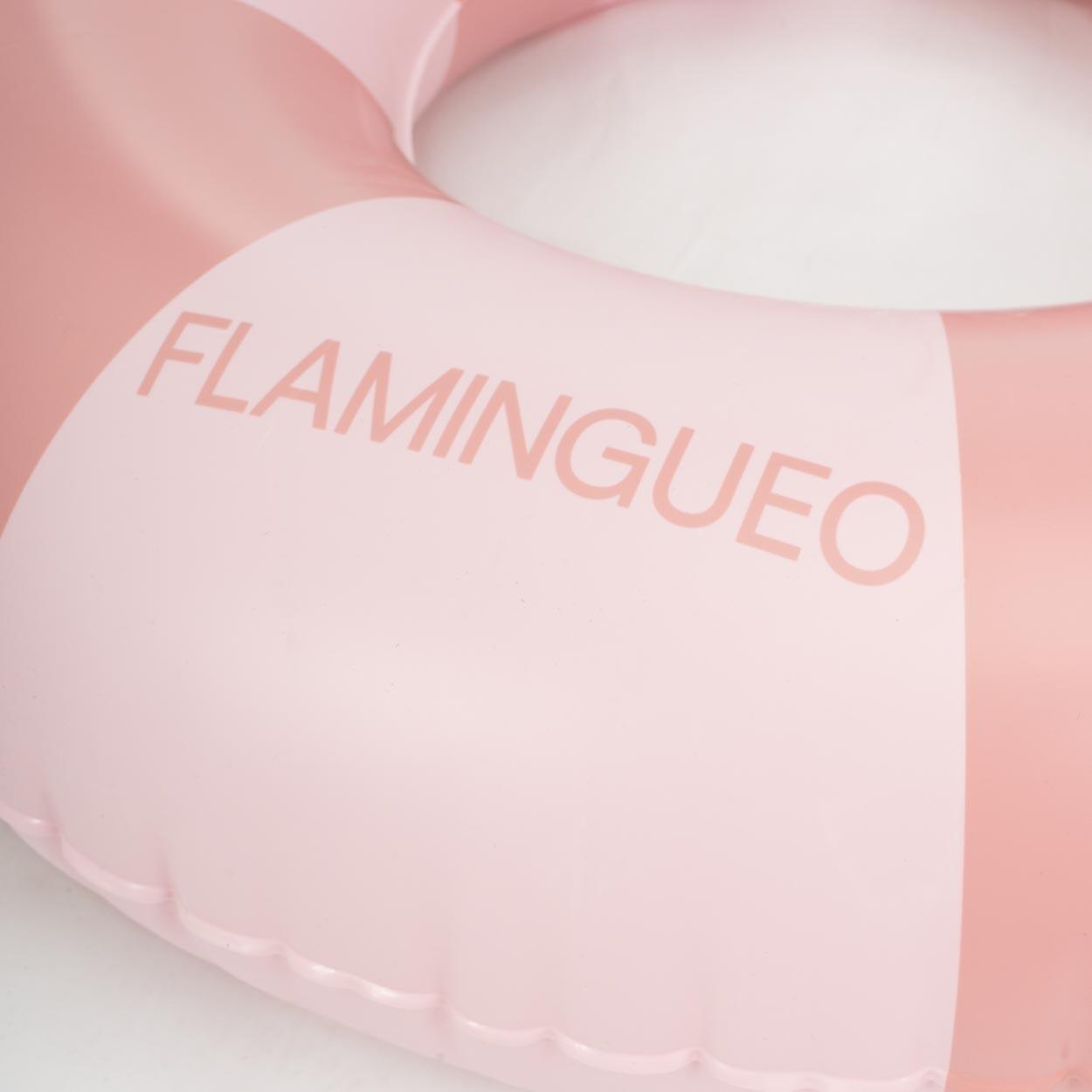 Flamingueo Flotador infantil hinchable doble válvula PVC donut rosa 3/5