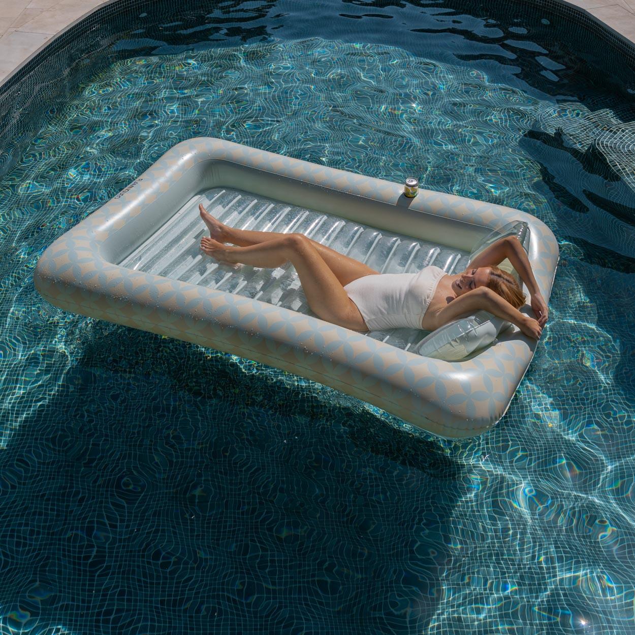 Flamingueo Bouee Piscine Matelas Gonflable PVC Turquoise 6/7