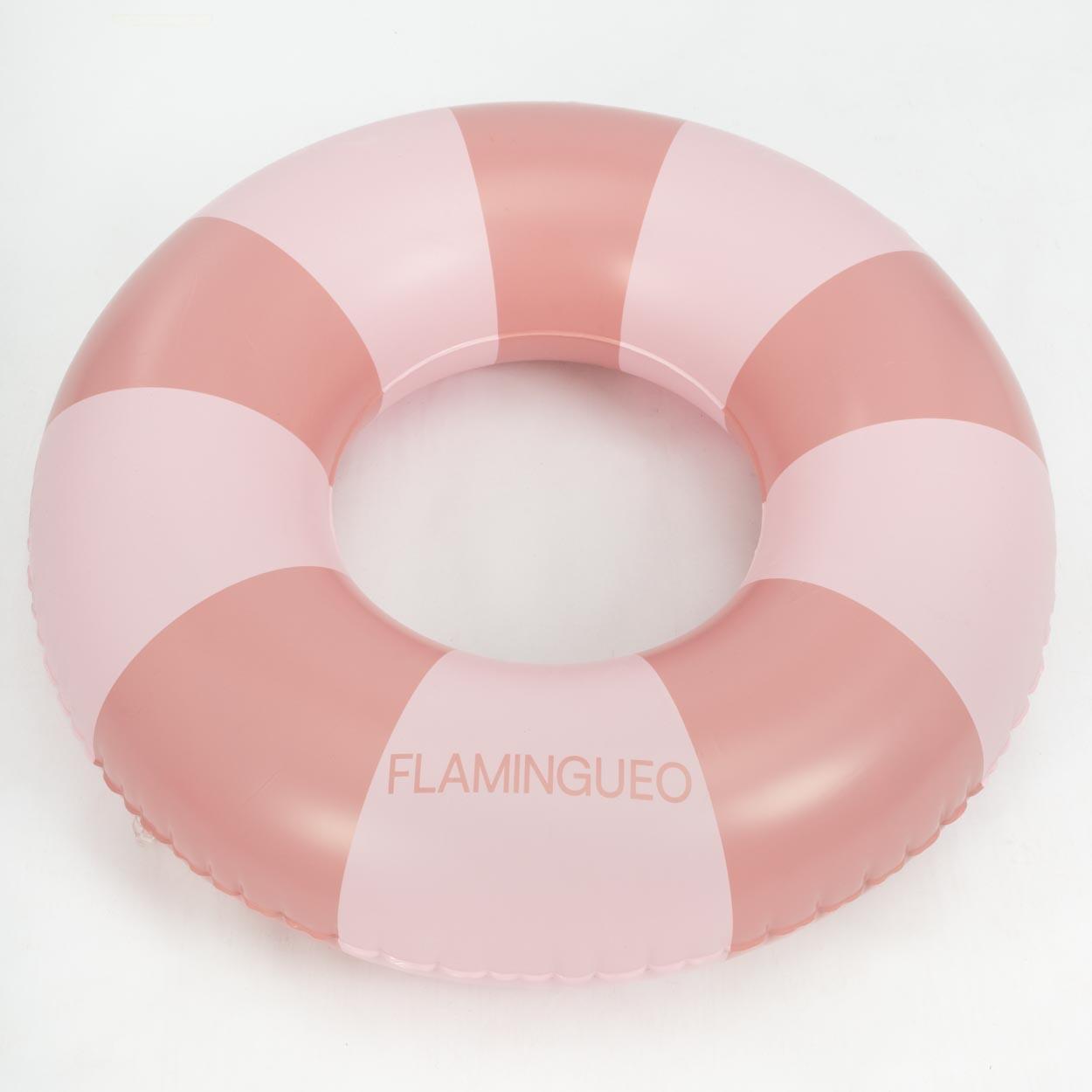 Flamingueo Flotador infantil hinchable doble válvula PVC donut rosa 2/5