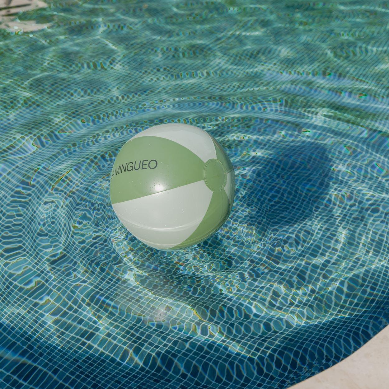 Flamingueo Pelota Hinchable Piscina Playa PVC Verde 3/6