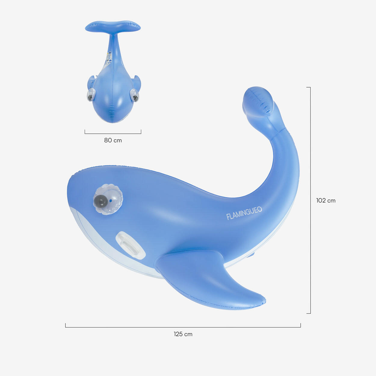 Flamingueo Bouée Gonflable Baleine XL Avec Poignées PVC 8/8