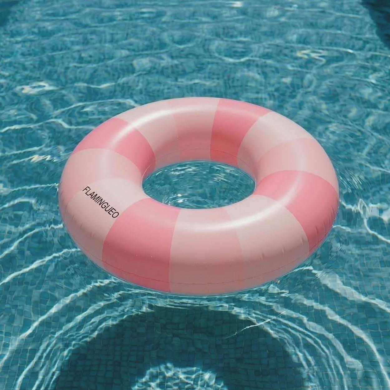 Flamingueo Bouée Gonflable PVC Donut Rose 7/7