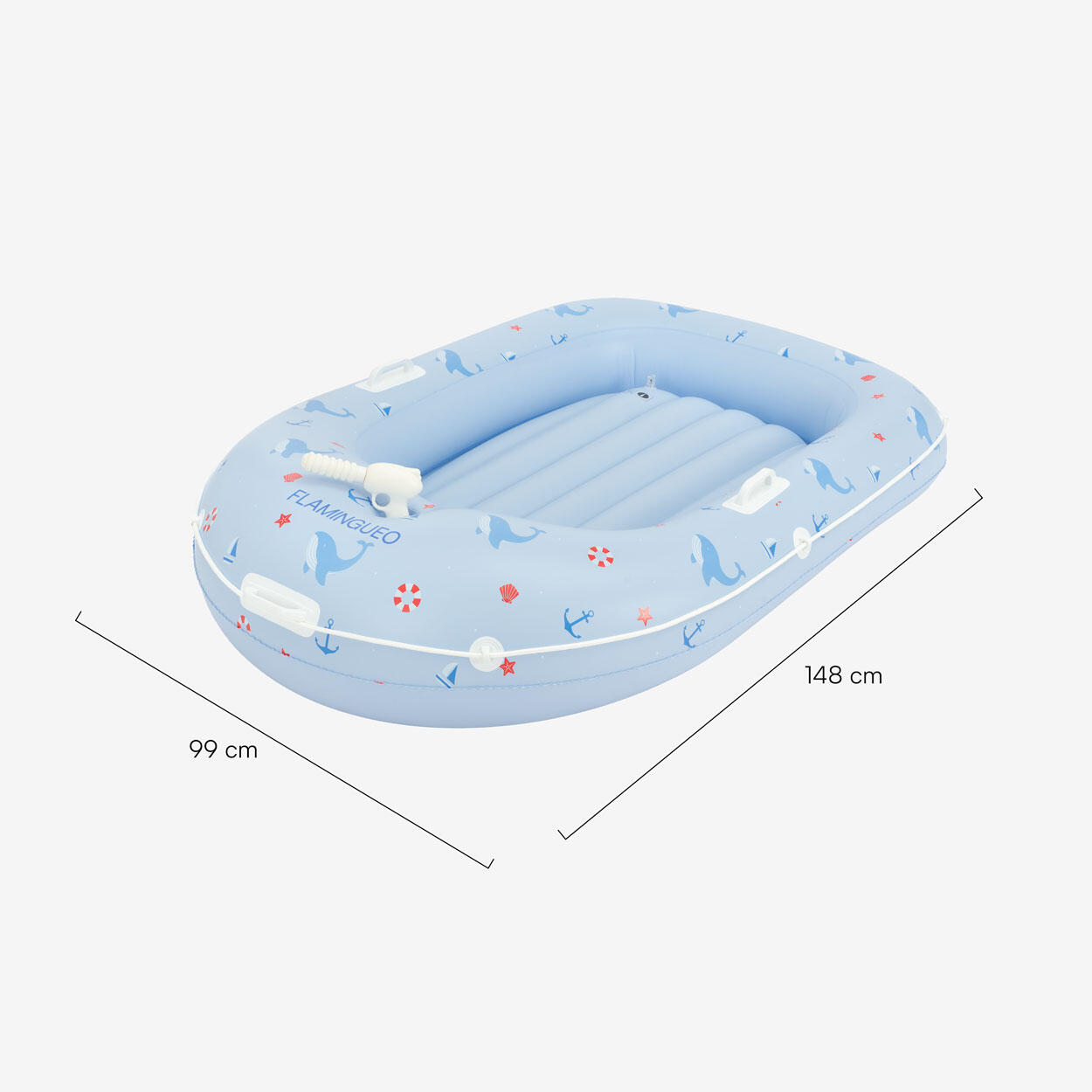 Flamingueo Barco Insuflável Infantil PVC 8/8