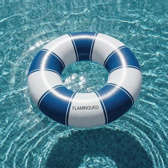 Flamingueo Bouée Gonflable PVC Donut Bleu