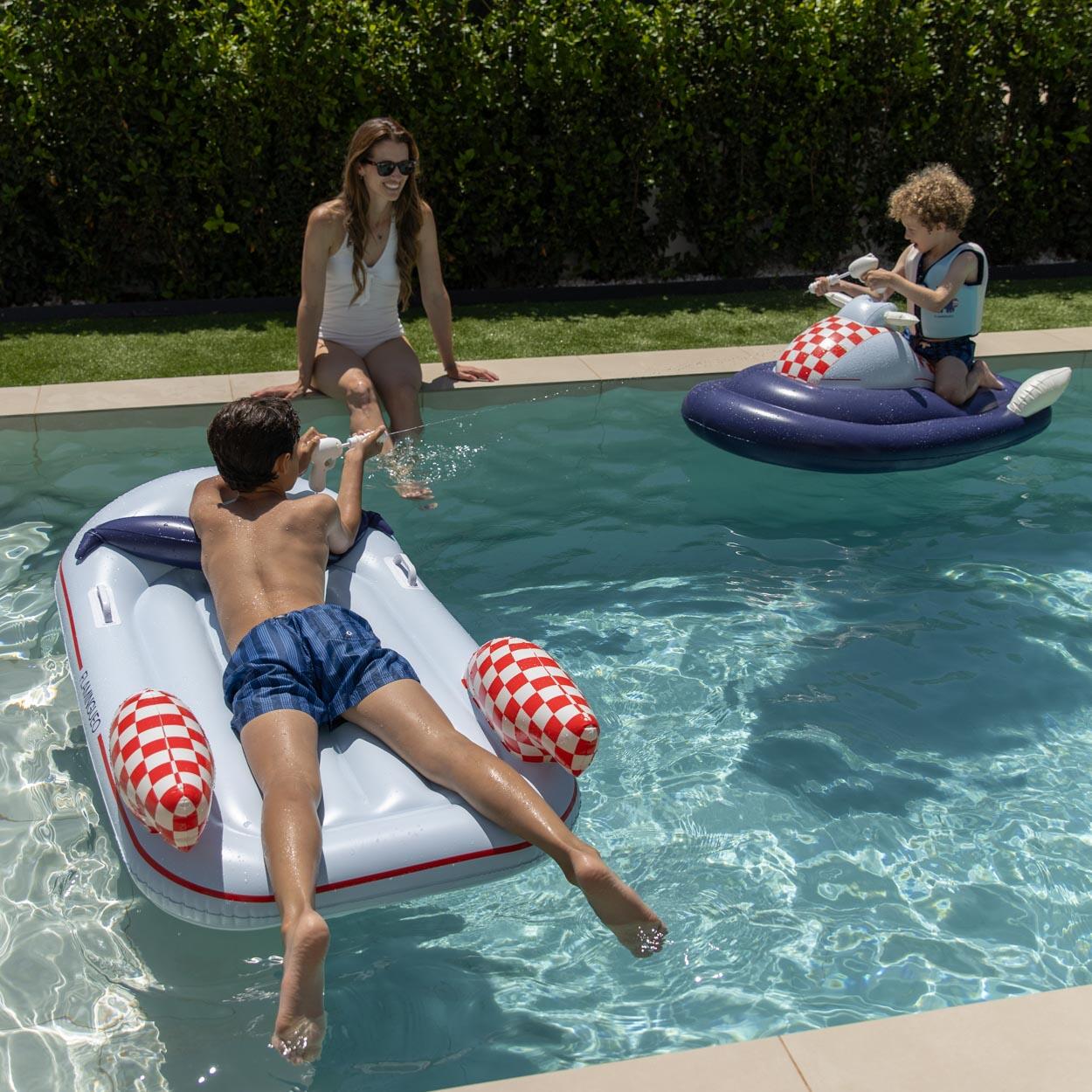 Flamingueo Bouee Piscine Enfants PVC Bleu 6/7