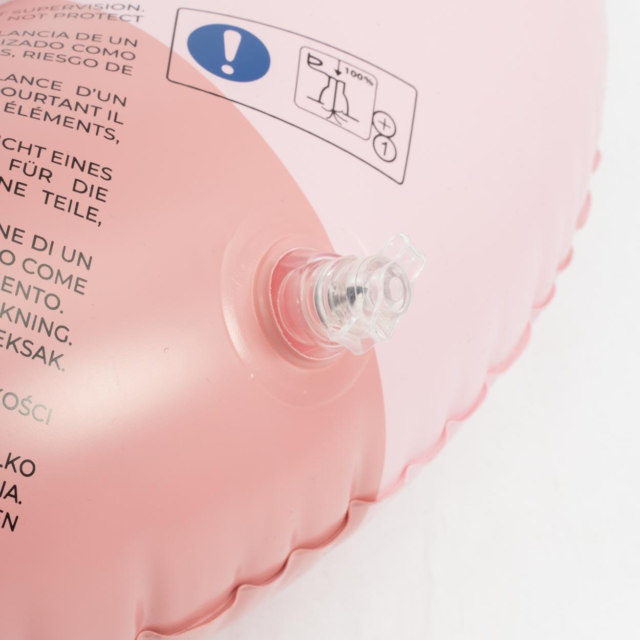Flamingueo Flotador infantil hinchable doble válvula PVC donut rosa 4/5