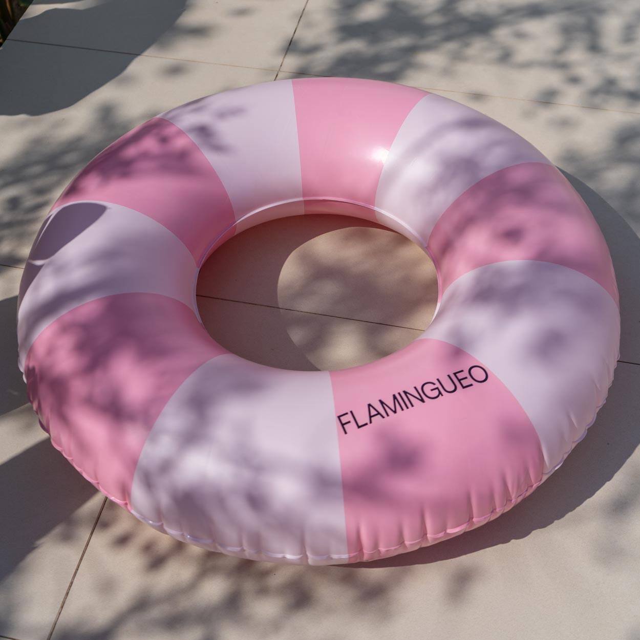 Flamingueo Flotador hinchable PVC donut rosa 7/7