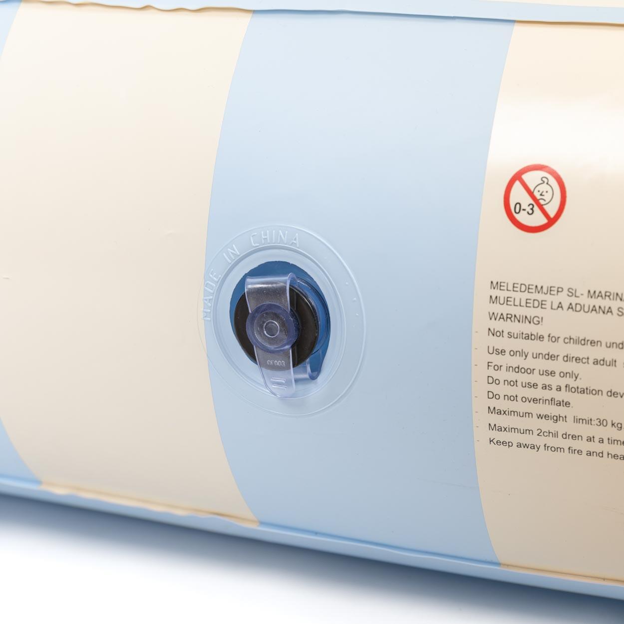 Flamingueo hinchable infantil azul pvc bolsa transporte incluida 30kg 7/7