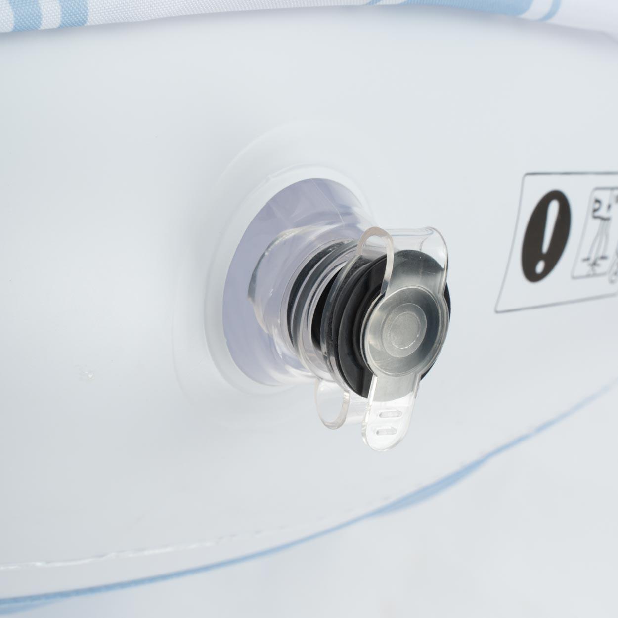 Flamingueo Bouée Ronde Premium Piscine PVC Bleu 7/7