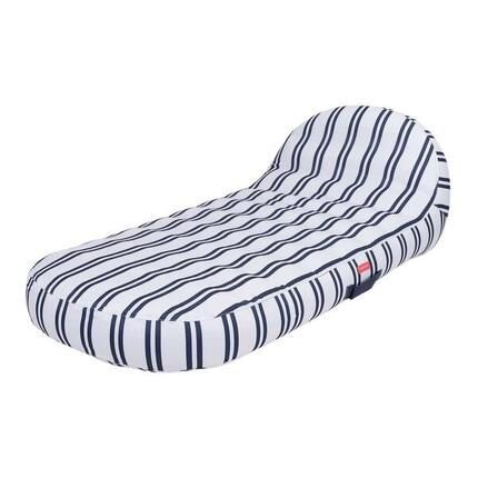 Flamingueo opblaasbare ligstoel zwembad vlotter PVC blauw