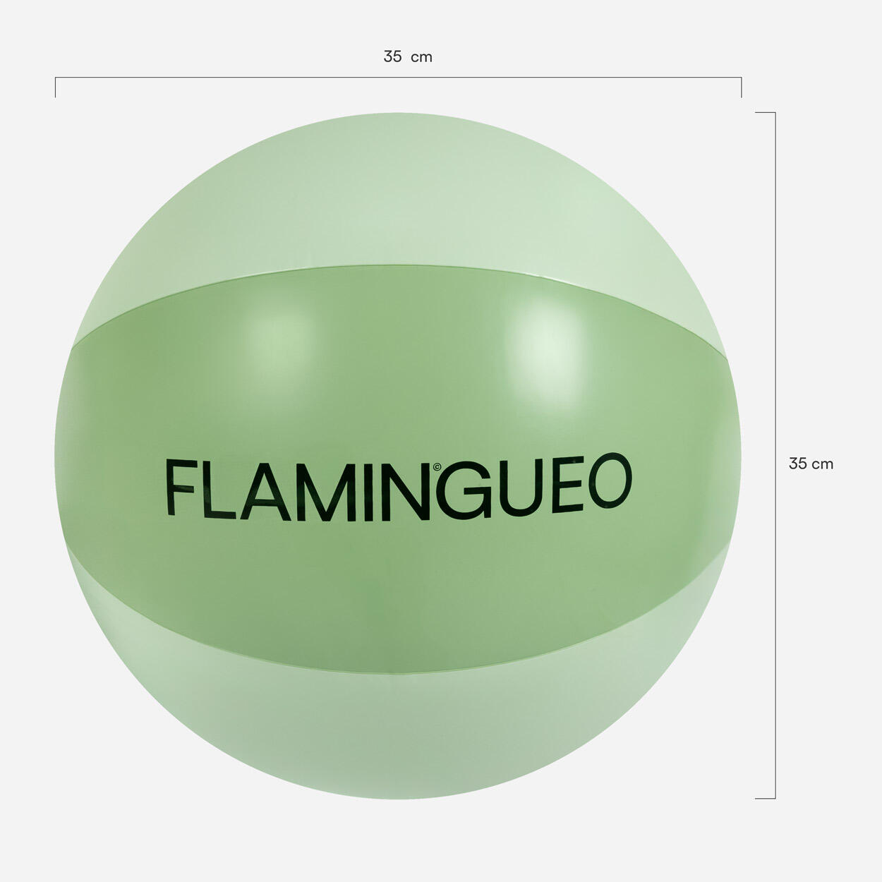 Flamingueo Pelota Hinchable Piscina Playa PVC Verde 6/6
