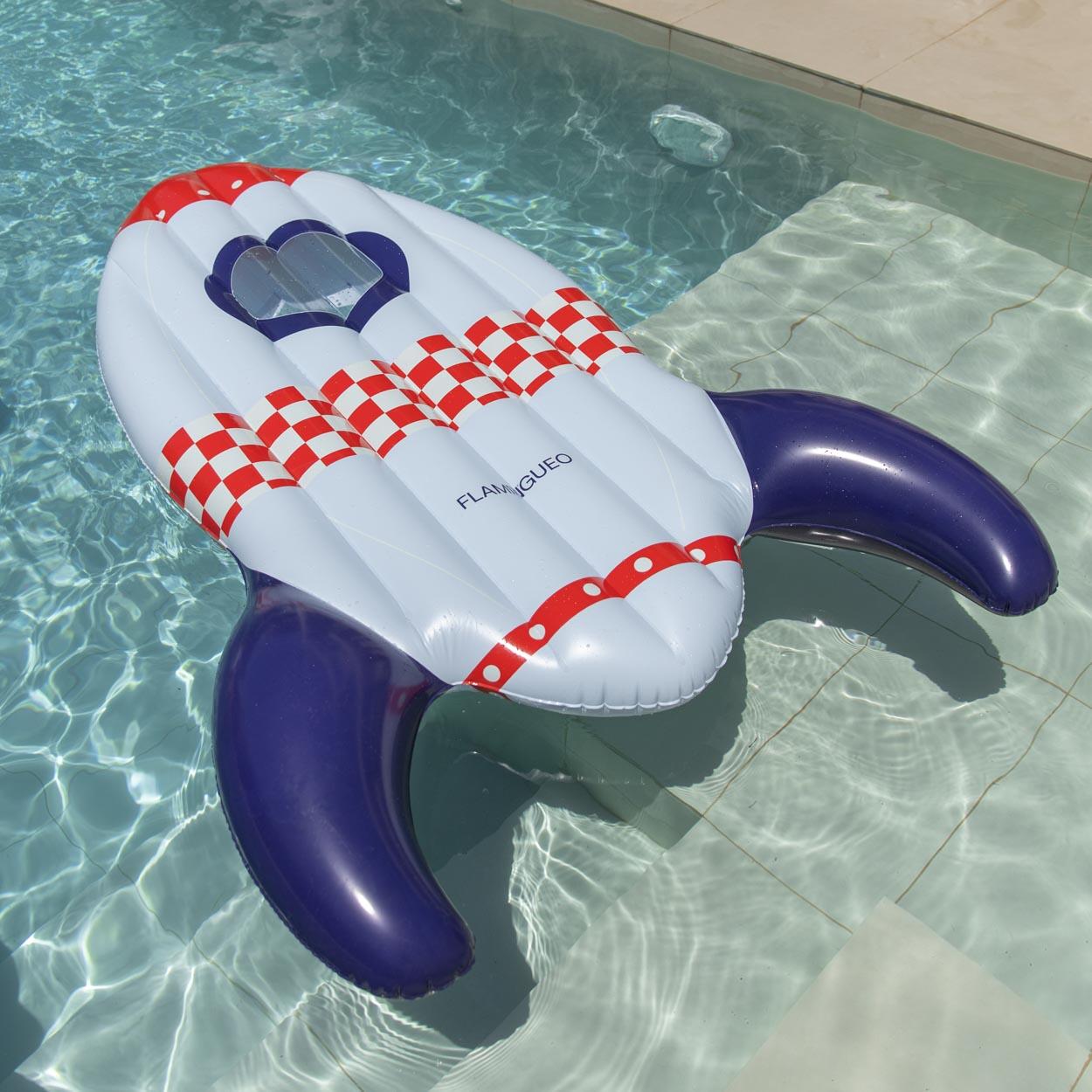 Flamingueo Bouee Piscine Enfants PVC Bleu 2/7