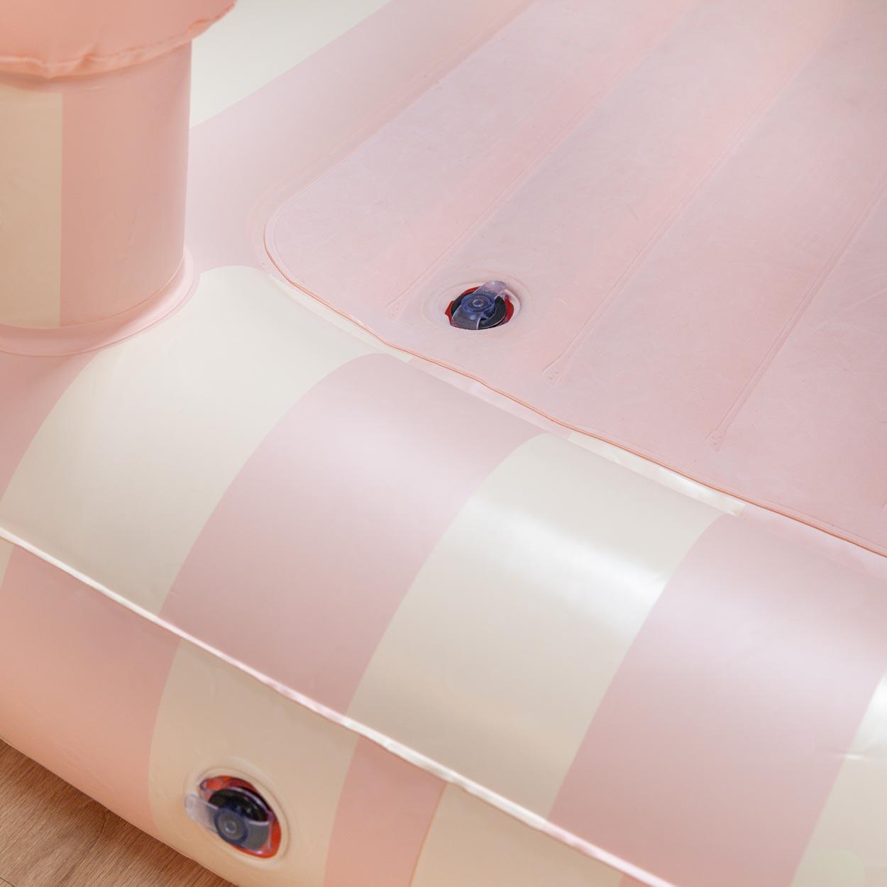 Flamingueo matelas gonflable enfant pvc rose château 188x104x83 cm 5/7