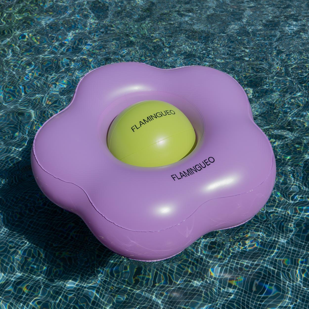 Flamingueo Bouee Piscine PVC Bicolore Violet 2/7
