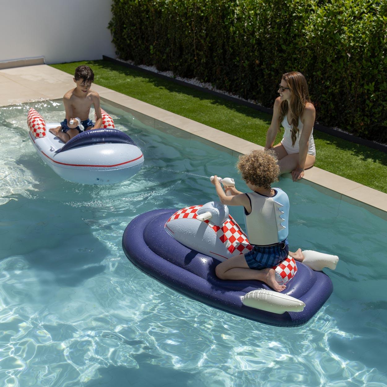 Flamingueo Flotador Colchoneta Piscina Niños PVC Azul 6/7