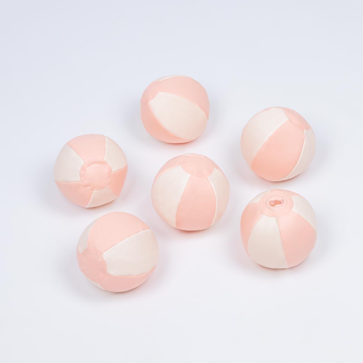 Flamingueo panier gonflable enfant rose pvc 6 balles gonfleur 145cm 6/7