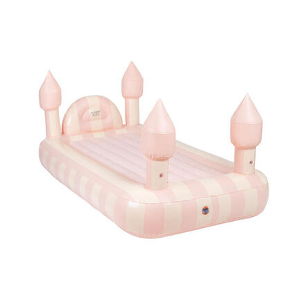 Flamingueo colchón hinchable infantil pvc rosa castillo 188x104x83 cm