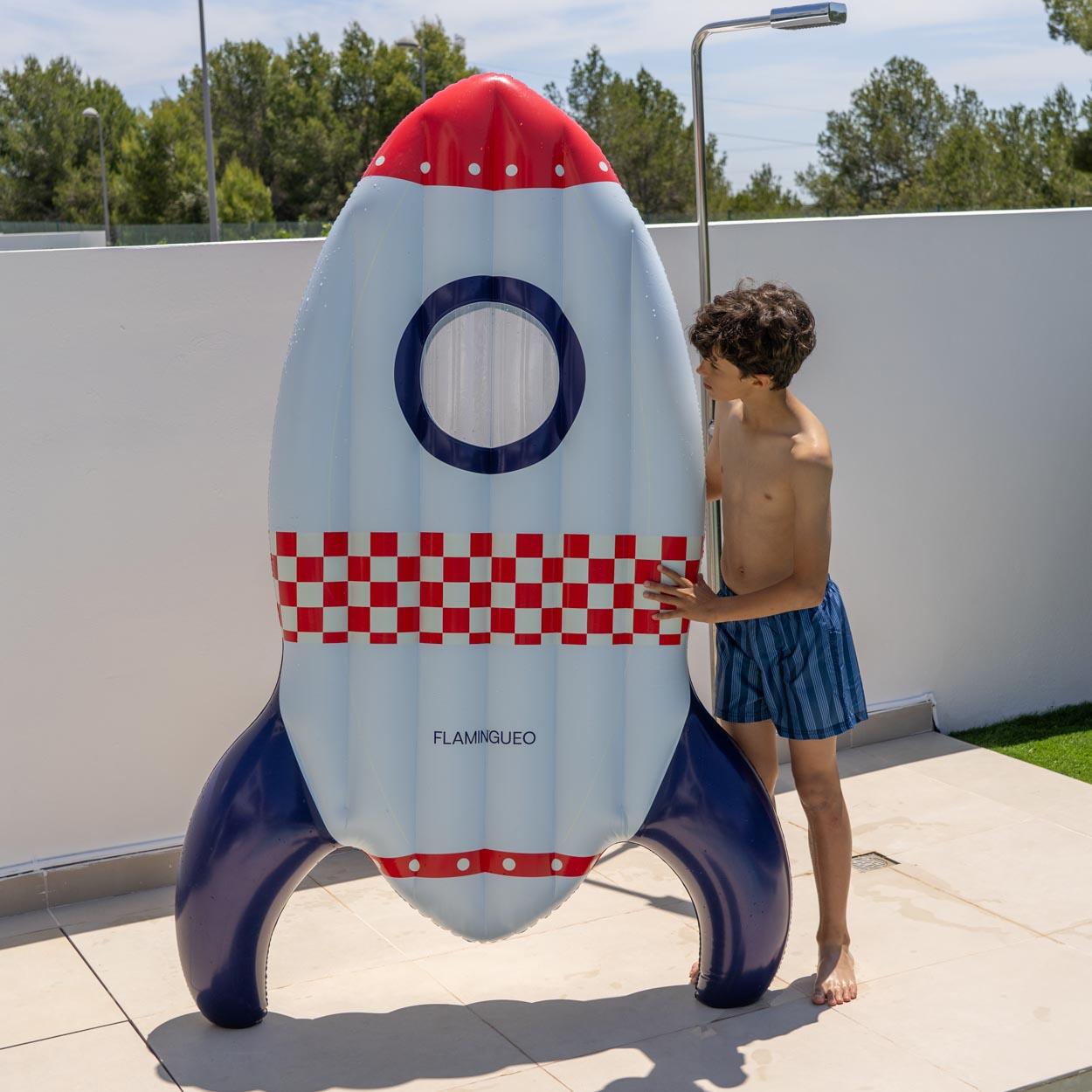 Flamingueo Bouee Piscine Enfants PVC Bleu 4/7