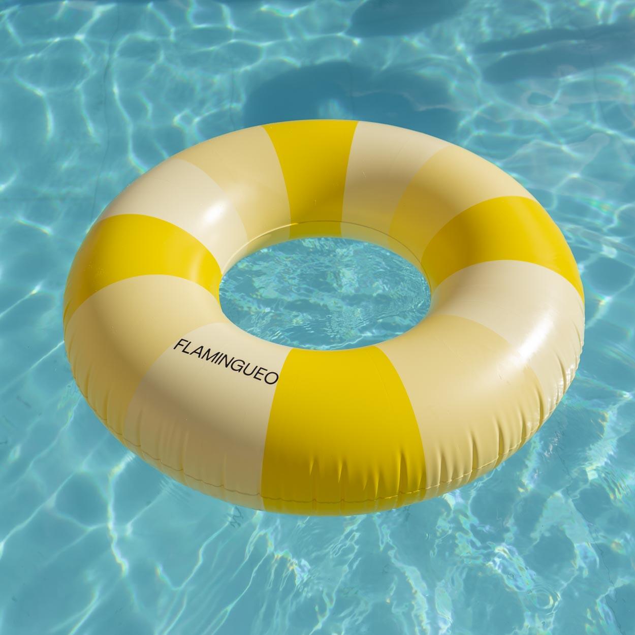Flamingueo Bouée Gonflable PVC Donut Jaune 4/7