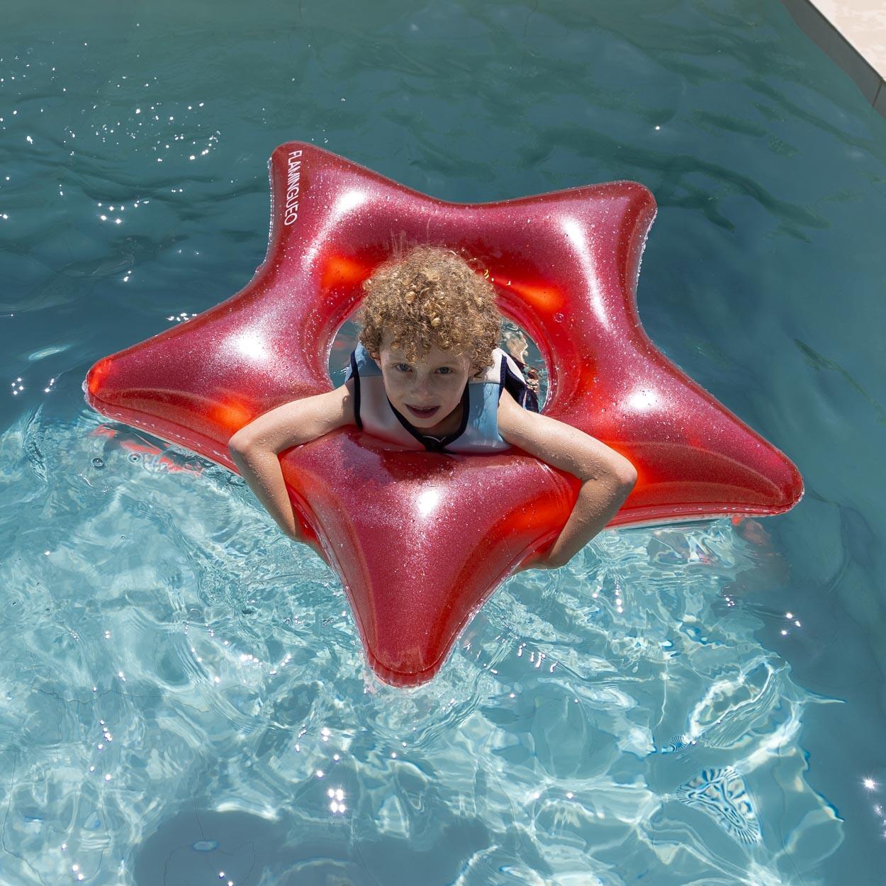 Flamingueo Bouee Piscine Enfants PVC Rouge 6/7