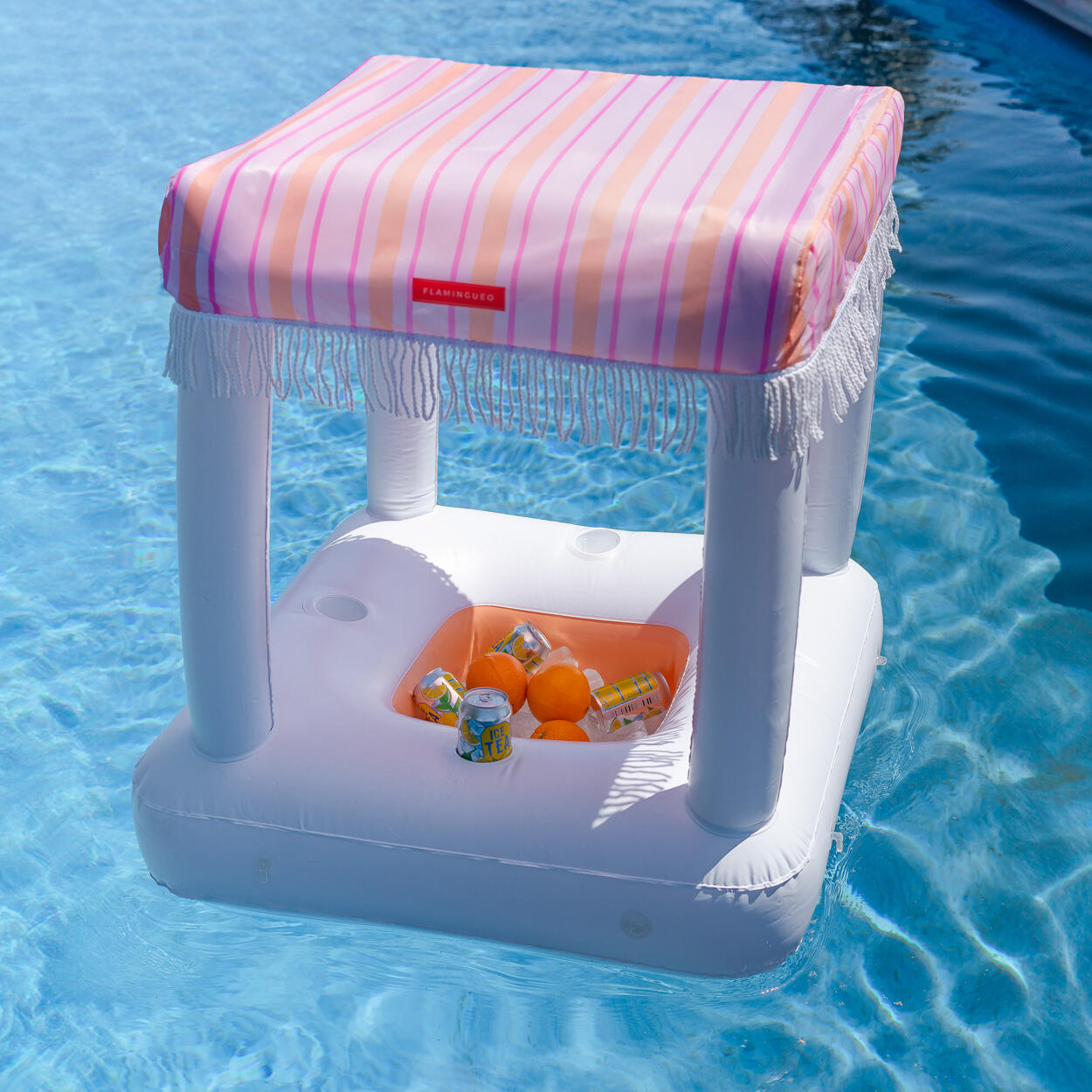 Flamingueo Flotador Bebidas Piscina Minibar Flotante PVC 2/5