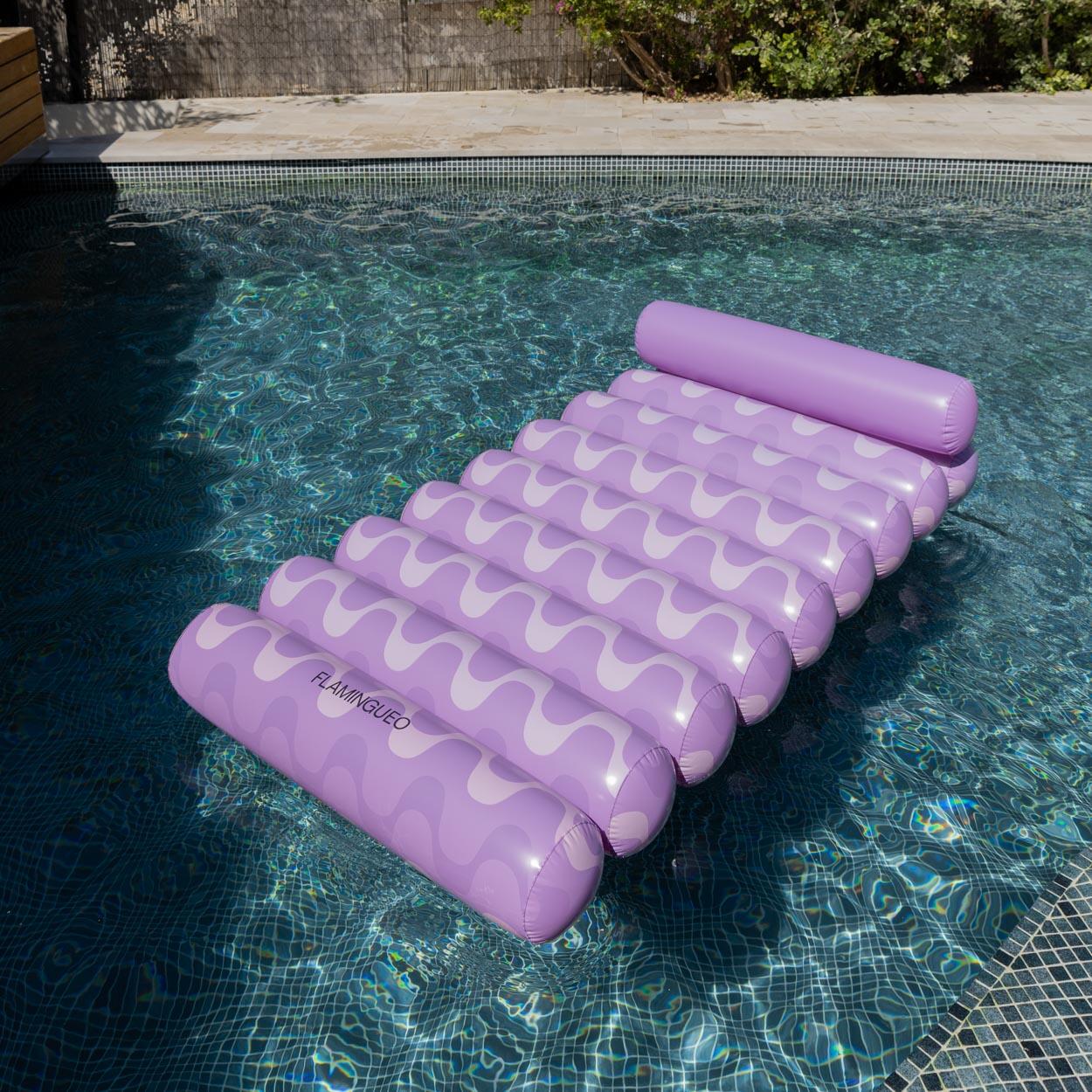 Flamingueo Bouee Piscine Matelas Gonflable PVC Rose 2/7