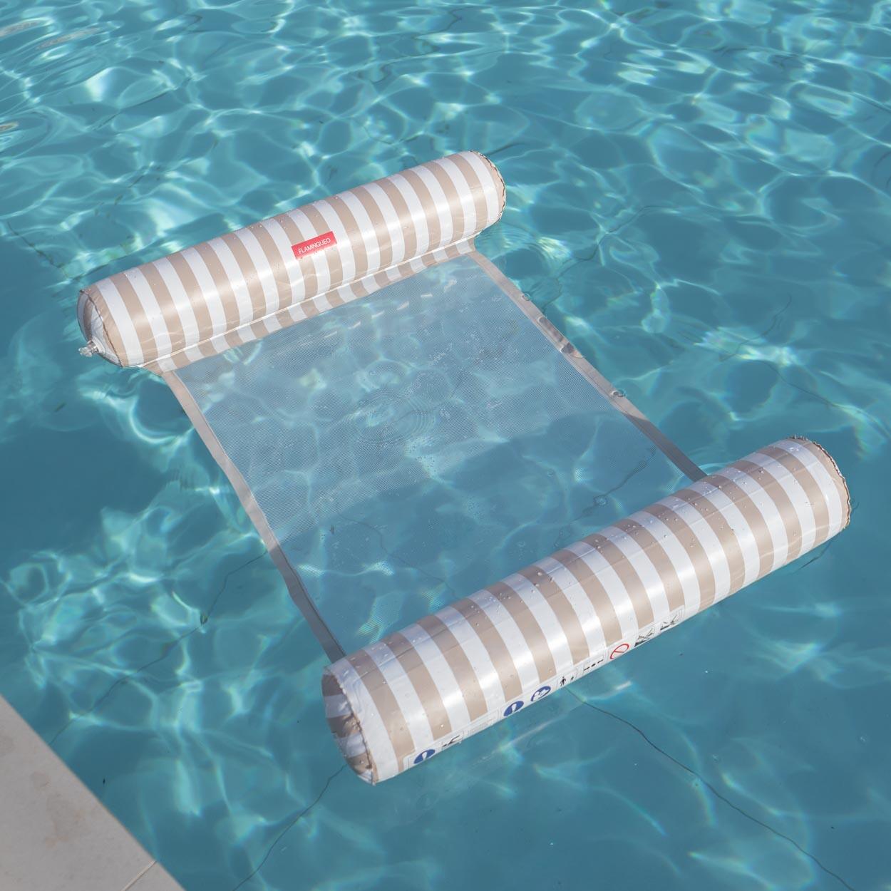 Flamingueo Colchoneta piscina hamaca pvc beis 4/5