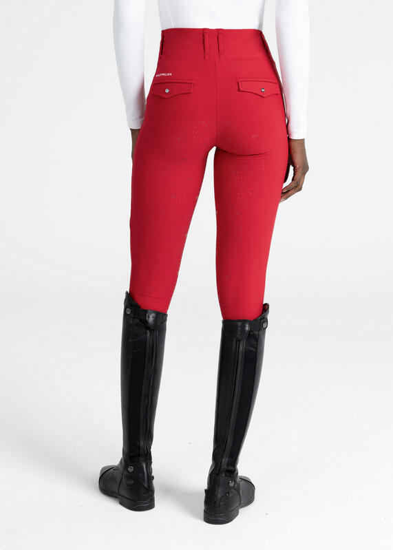 Leggings Pantalón Mujer Equitación Maximilian Pro Full Grip Granadina 3/7