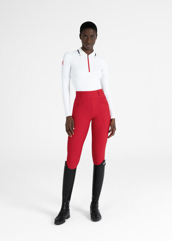 Leggings Pantalón Mujer Equitación Maximilian Pro Full Grip Granadina 6/7