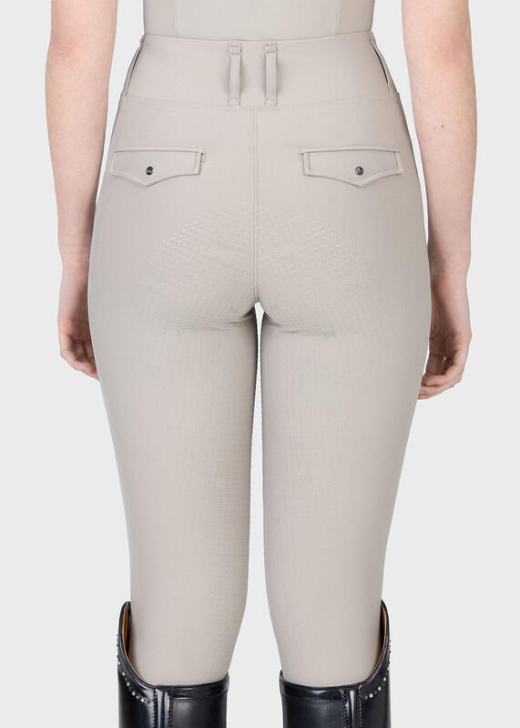 Leggings Pantalón Mujer Equitación Maximilian Pro Full Grip Topo Suave 2/7