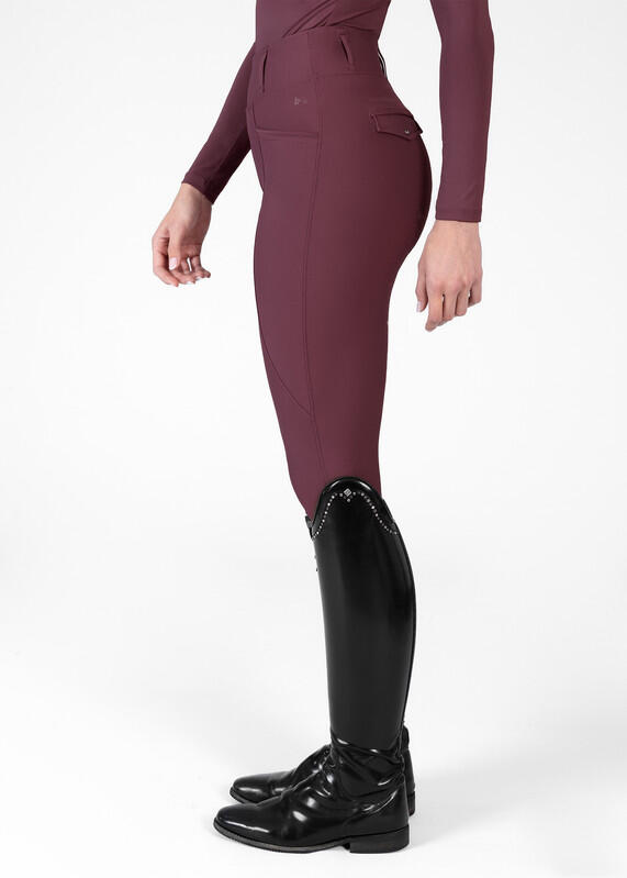 Leggings Pantalón Mujer Equitación Maximilian Pro Full Grip Rosa Palo 2/6