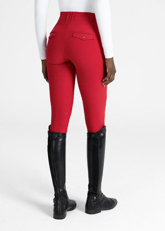 Leggings Pantalón Mujer Equitación Maximilian Pro Full Grip Granadina 4/7
