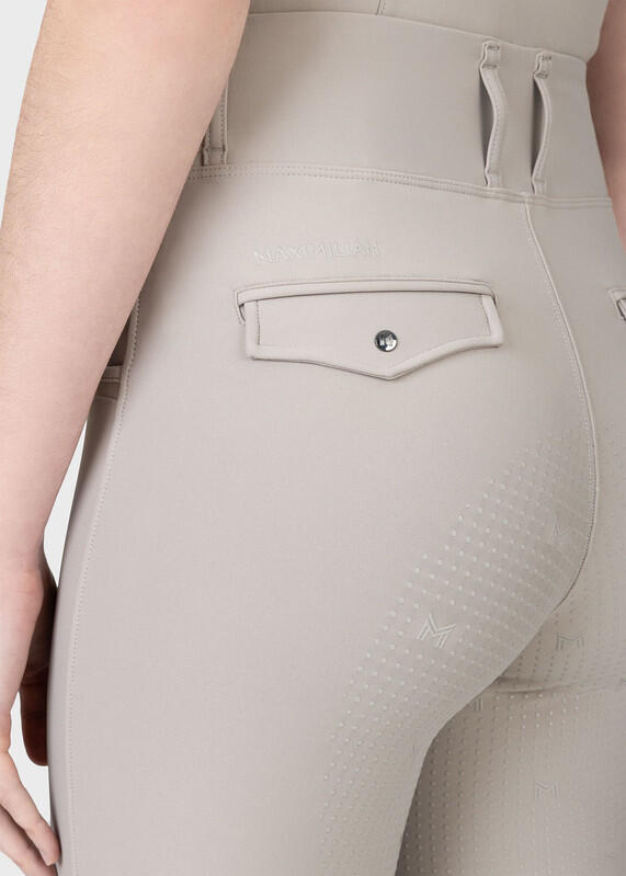 Leggings Pantalón Mujer Equitación Maximilian Pro Full Grip Topo Suave 4/7