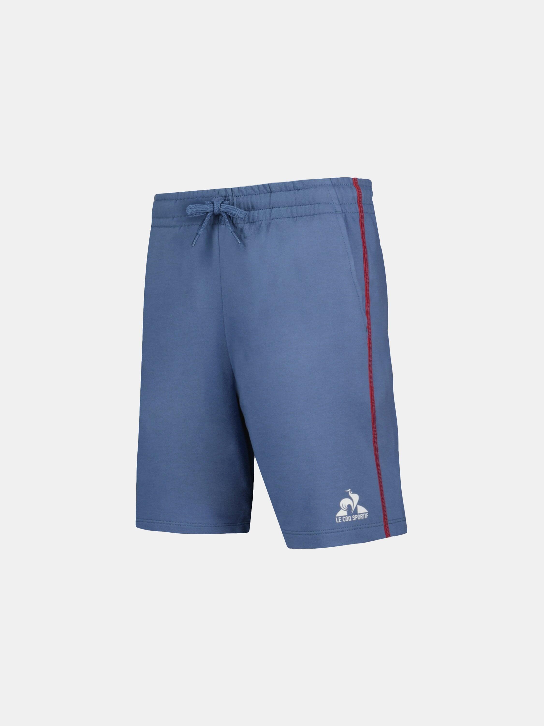 Short en molleton léger avec bandes côtés contrastées Tricolores 3/3