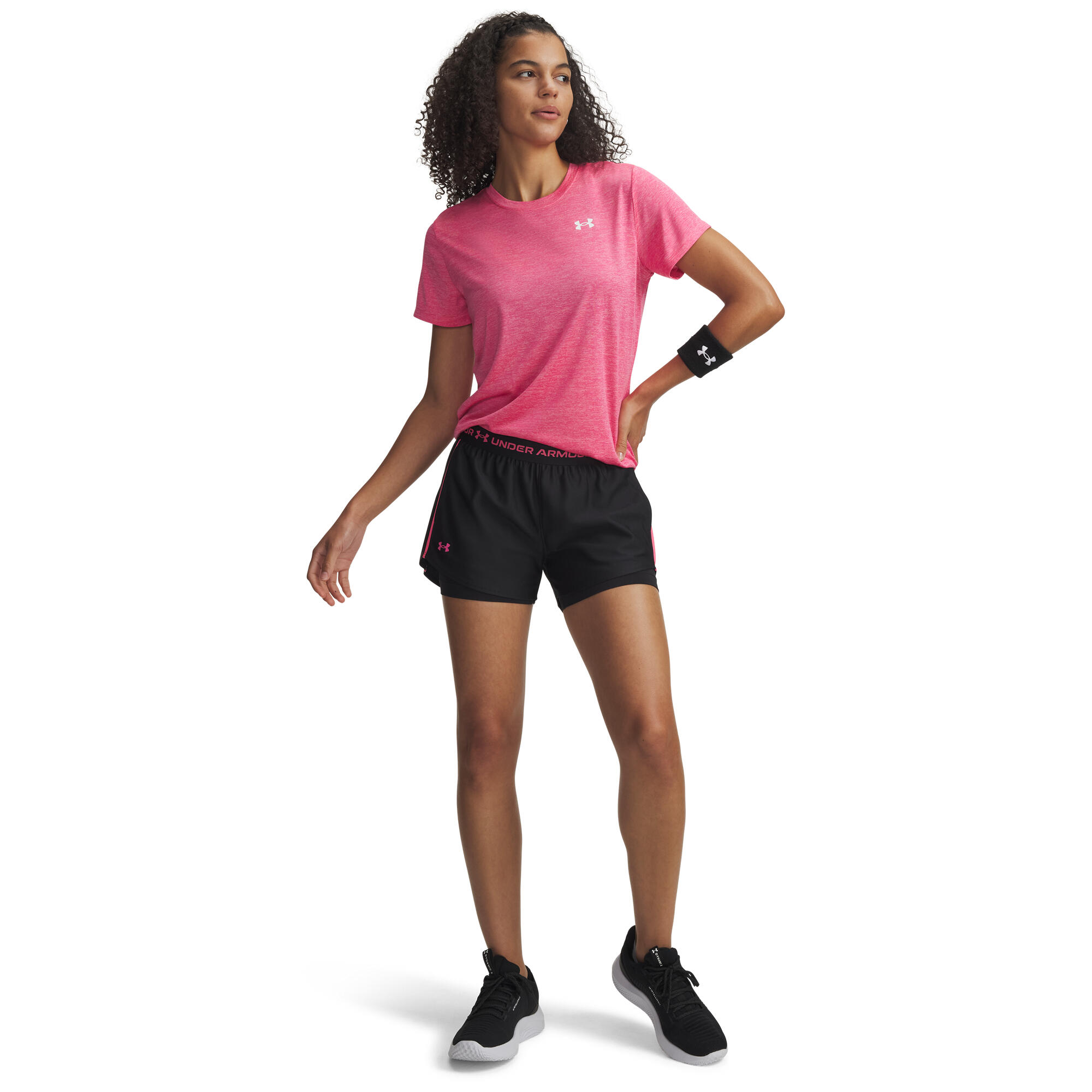 Under Armour Damen Short Tech Play Up 2in1 Shorts 1389895 3/4