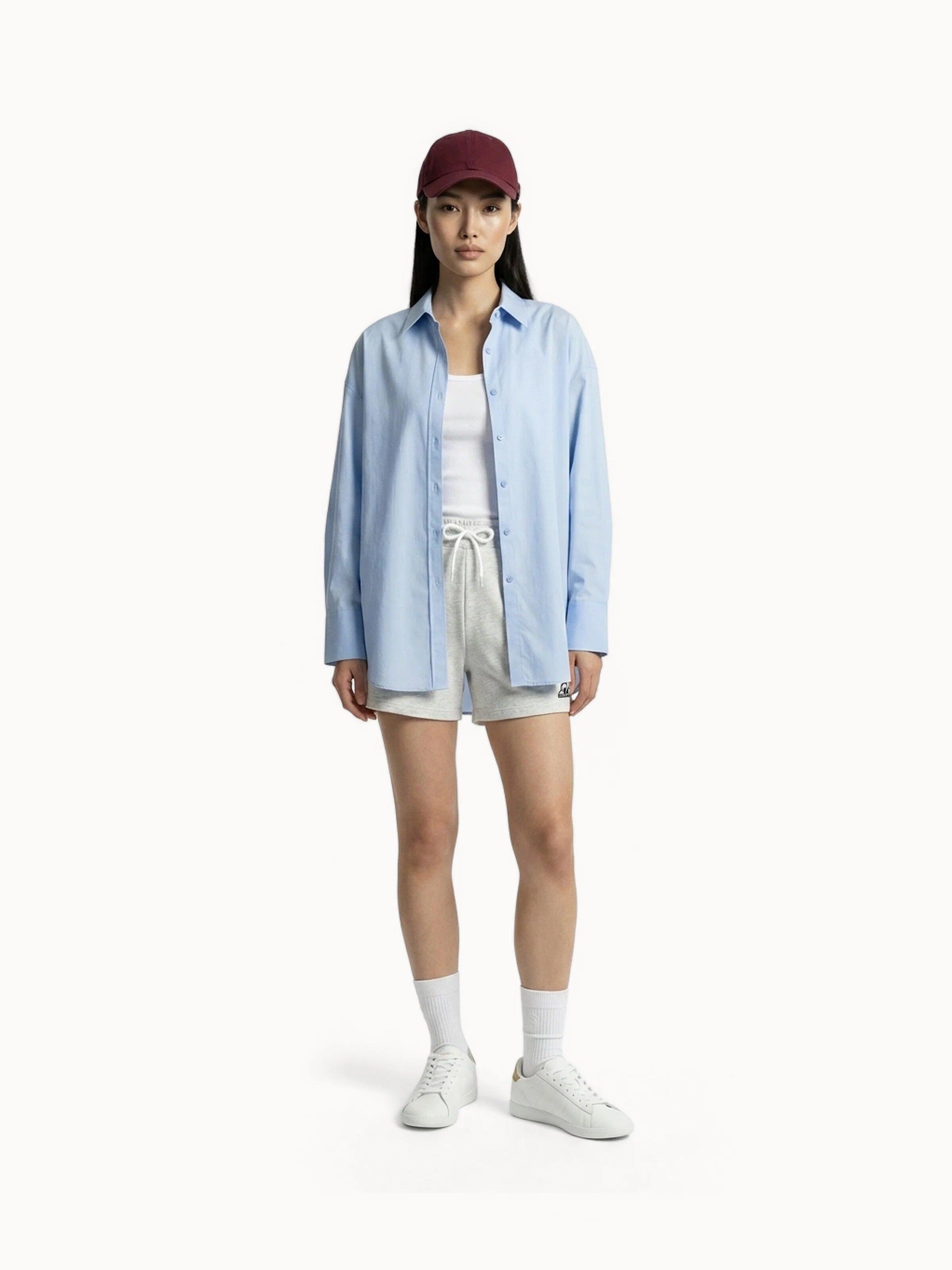 Short en molleton léger avec bandes côtés rayées Heritage 5/7