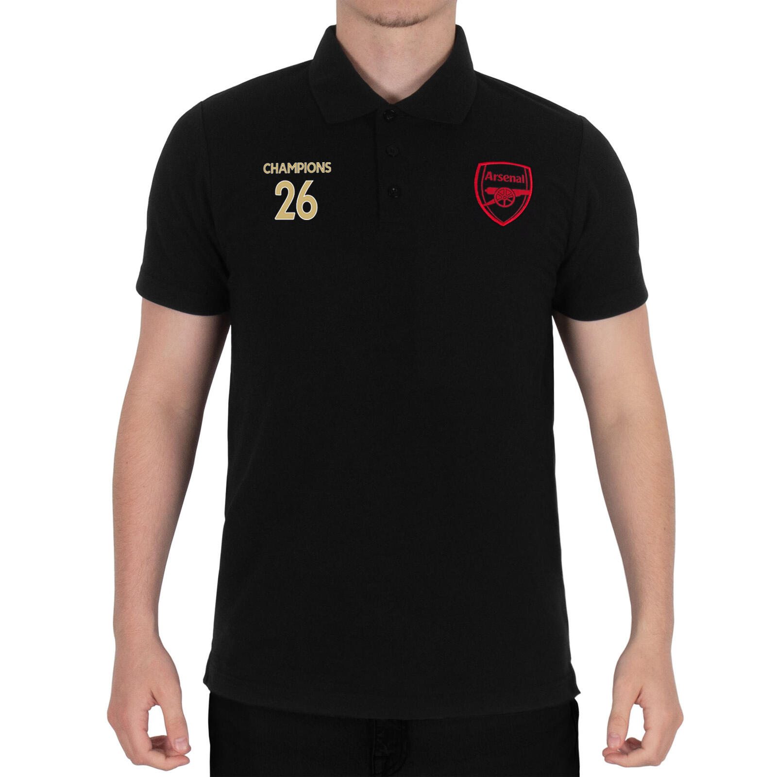 Arsenal FC Mens Polo Shirt Champions 2026 Final Official Football 