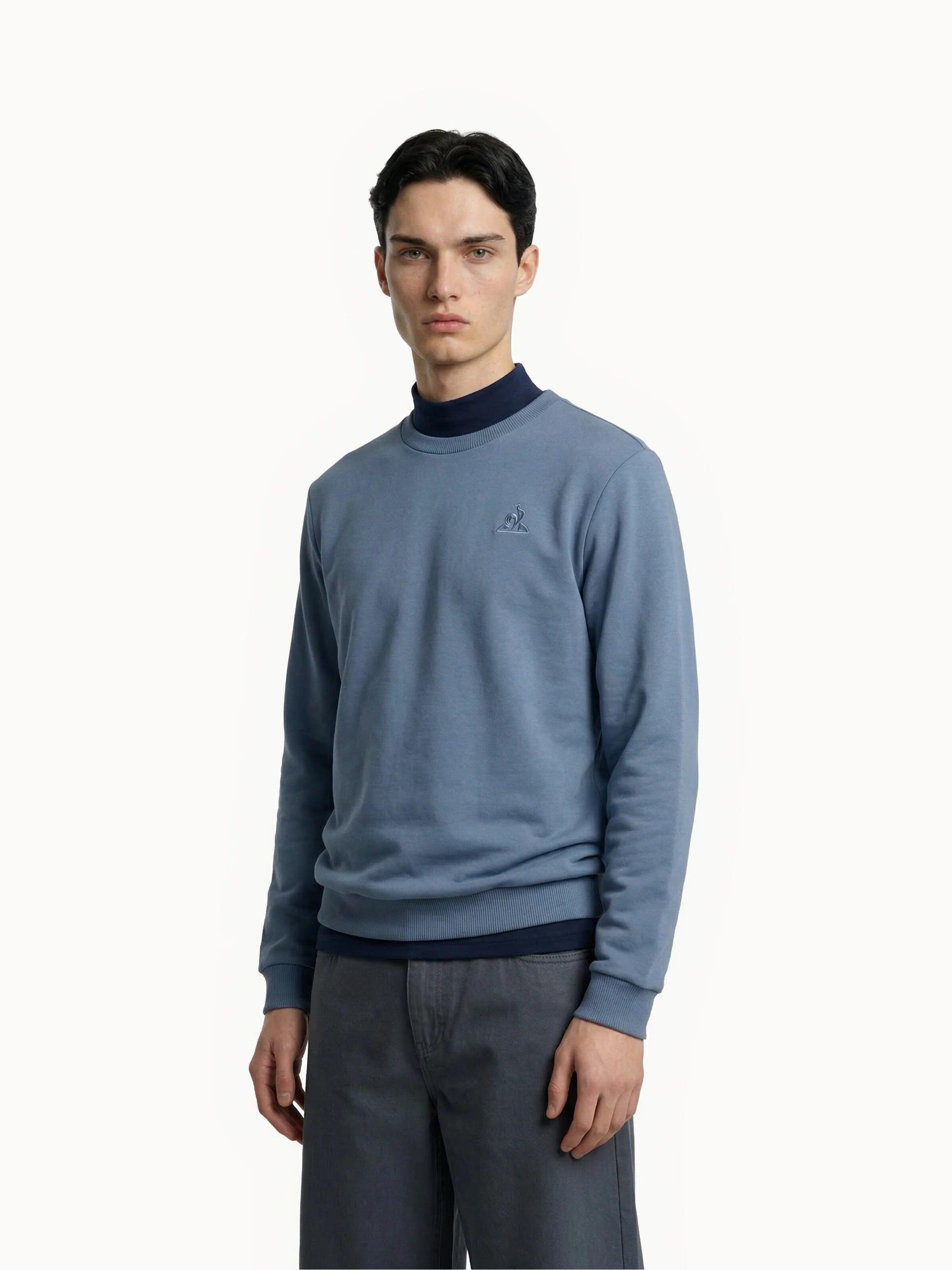 Sweat col rond Essentiel en double face Essentiels ton/ton 1/6