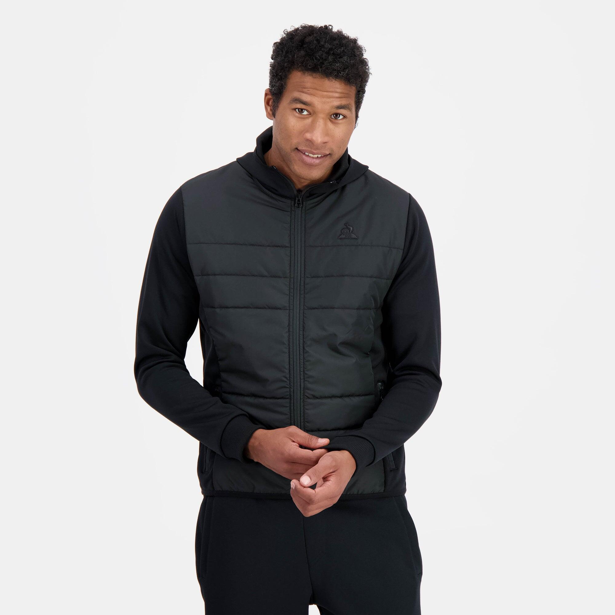 Sweat zippé à capuche Ton sur ton 1/3