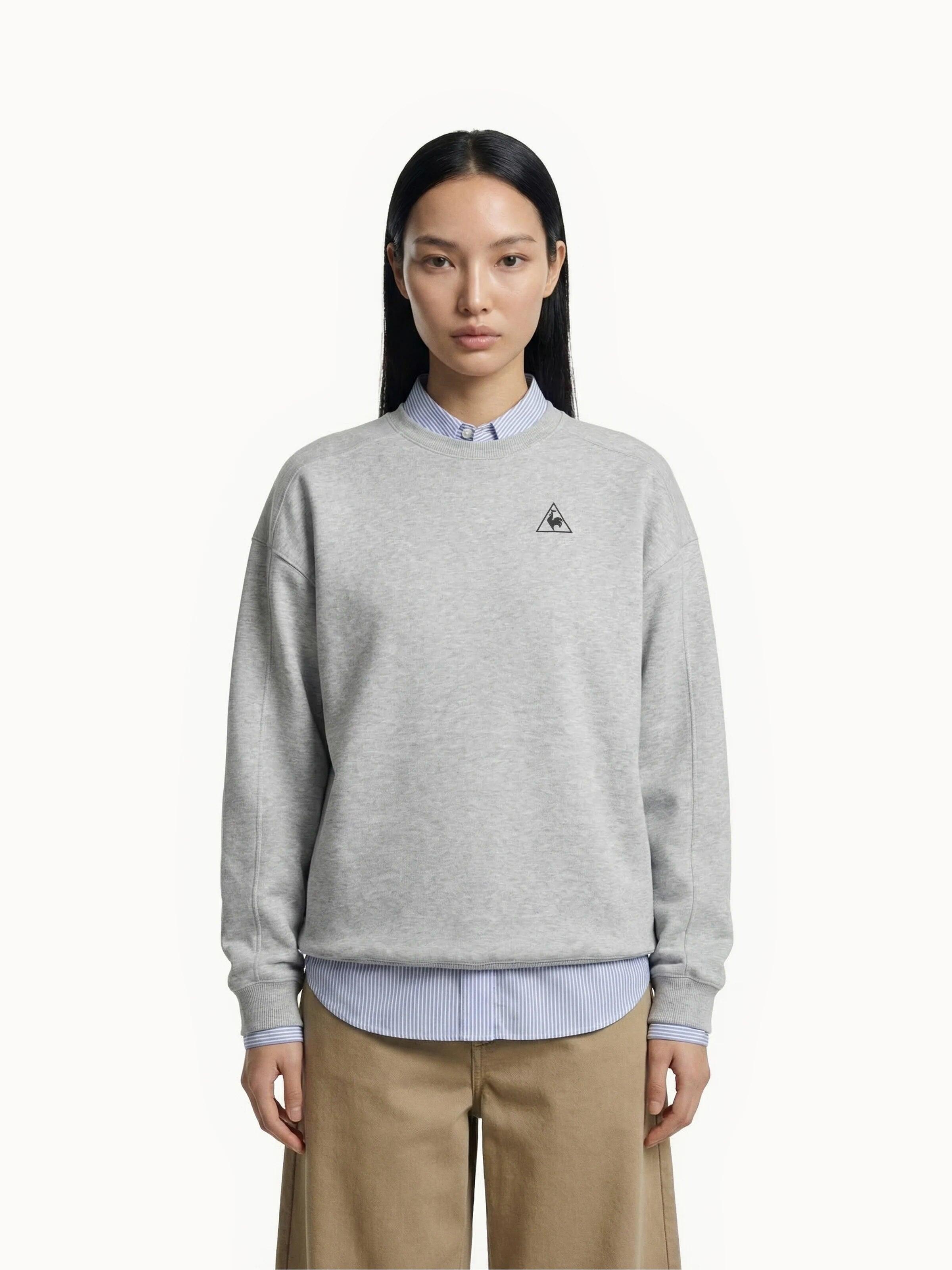 Sweat col rond relax en molleton gratté Contemporain 2/7