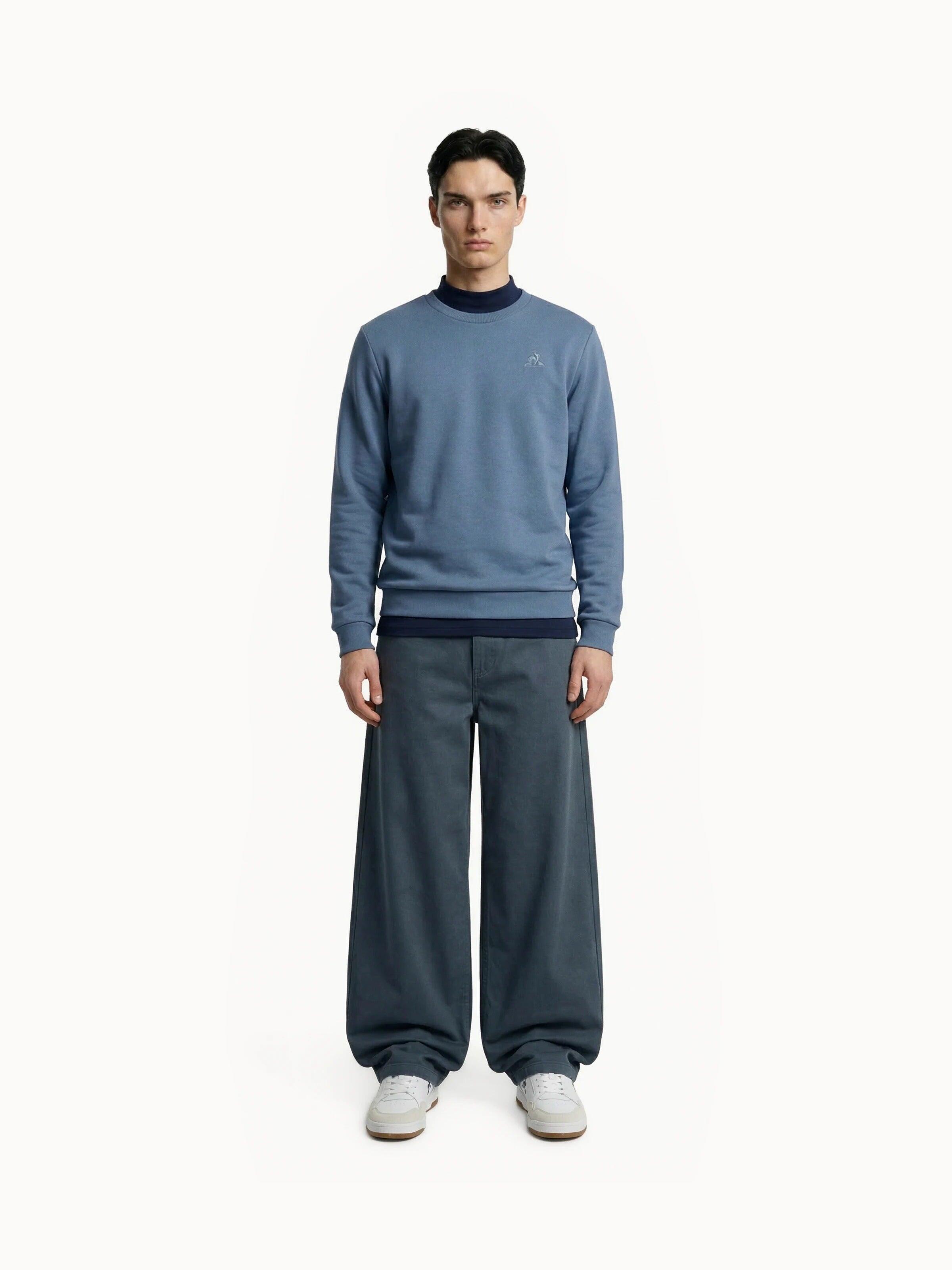 Sweat col rond Essentiel en double face Essentiels ton/ton 4/6