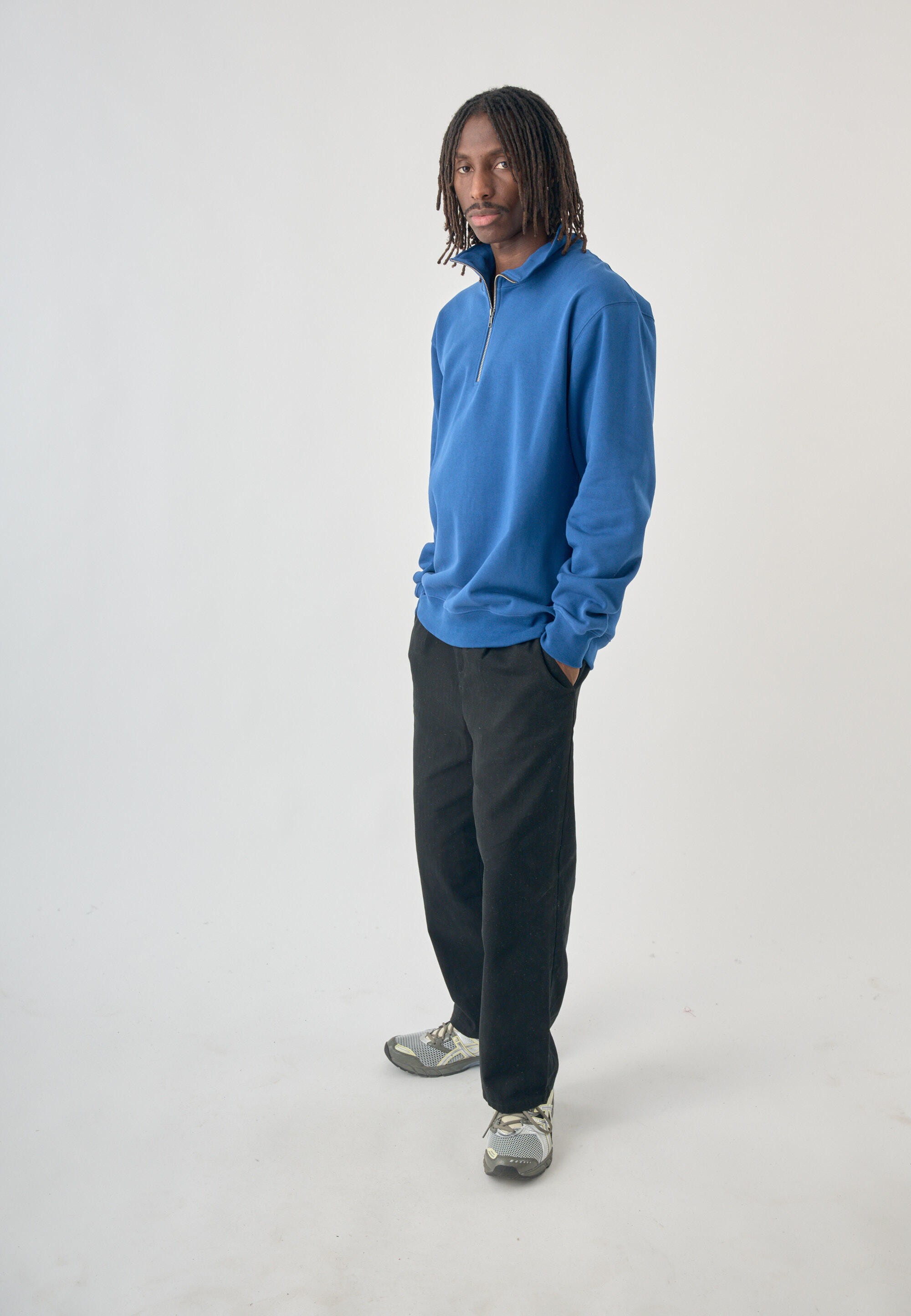 Langarmshirt mit Halfzip am Kragen 5/5