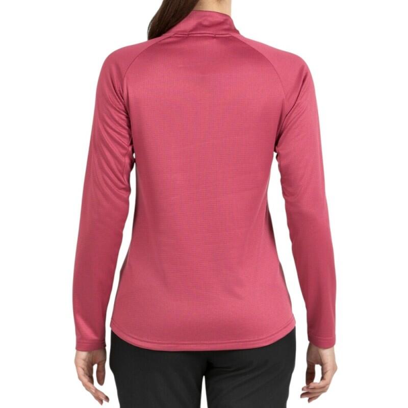 Sudadera media cremallera rosa +8000 mujer 3/3
