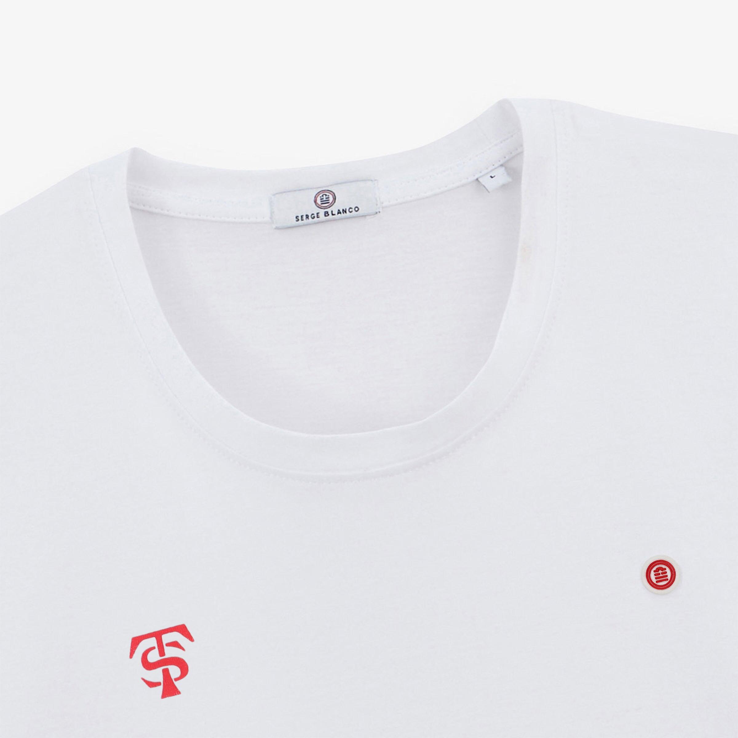 T-shirt "Saint-Sernin" en coton blanc Stade Toulousain 4/5
